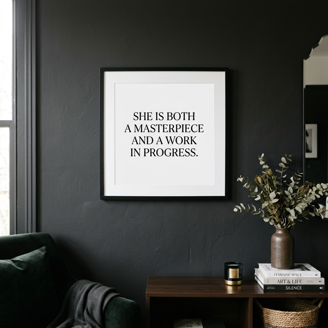 Dark Feminine Quote Wall Art